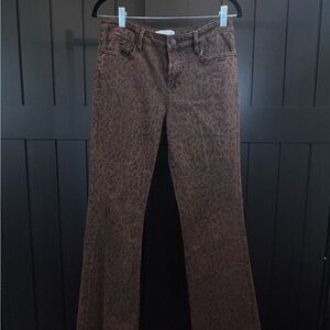 Dear John Brown Leopard Print Pants